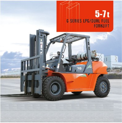 天然气为动力的叉车和汽油使用的合力5-7